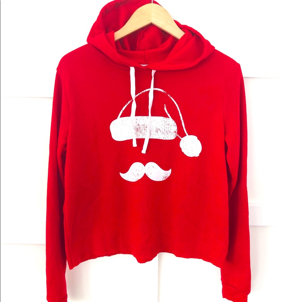 Modern Lux Women‘s Holiday Sweatshirt Cropped Red